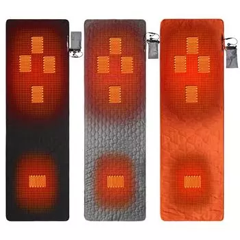 Перезаряжаемый через USB спальный мешок, матрас, 3 уровня нагрева, спальные коврики для кемпинга Black