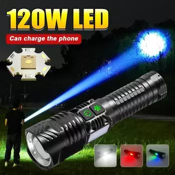 Перезаряжаемый фонарик, сверхмощный светодиодный фонарик, супер яркий прожектор, 8 режимов, вспышка, портативная лампа, масштабируемый фонарь A-Flashlight