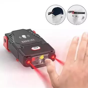 Перезаряжаемый фонарик, водонепроницаемый уличный аварийный рабочий светильник, портативный сенсорный светильник с зажимом для рыбалки