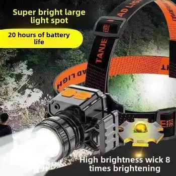 Перезаряжаемый и удобный светодиодный мощный фонарь для дальнего действия для рыбалки в дикой природе no induction