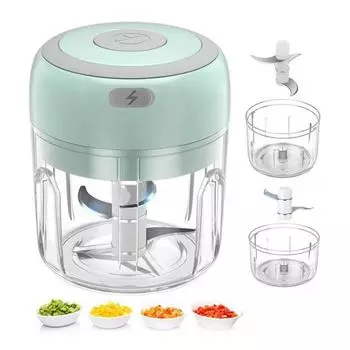 Перезаряжаемый измельчитель чеснока 100/250 мл Мини Кухонный комбайн для овощей, фруктов, орехов, мяса розовый