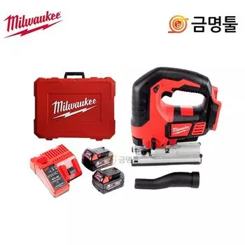 Перезаряжаемый лобзик Milwaukee M18 BJS 502C, 18 В, 5,0 Ач, 2 шт., орбитальная функция, изогнутое режущее лезвие в комплекте