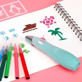 Перезаряжаемый маркер, электрический аэрограф, распыляемая акварельная ручка, моющаяся ручка для граффити, набор для рисования для студентов, подарки на день рождения зелёный