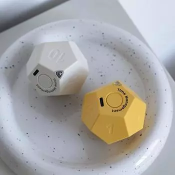 Перезаряжаемый мини-таймер Time Ball, простой в использовании с двойным режимом будильника, таймер Pomodoro, принадлежности для приготовления пищи жёлтый