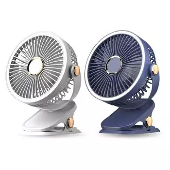 Перезаряжаемый небольшой охлаждающий вентилятор с подсветкой, портативный вентилятор для кемпинга, офиса, кемпинга C