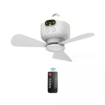 Перезаряжаемый потолочный вентилятор с пультом дистанционного управления 4 скорости USB потолочный вентилятор подвесной вентилятор для кемпинговой кровати палатки навесы кабинки