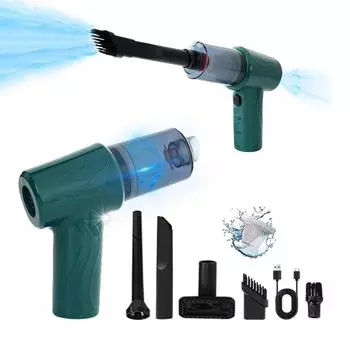 Перезаряжаемый пылесос, мощное всасывание, ведро для визуальной пыли, аккумулятор 2000 мАч, легкий вес 100 Вт, 2500 Па, ручной пылесос для автомобиля чёрный