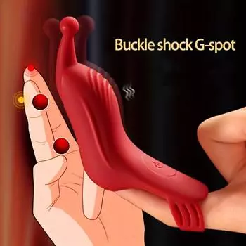 Перезаряжаемый силиконовый вибратор для пальцев: 10 режимов вибрации, идеальны для стимуляции точки G и клитора!