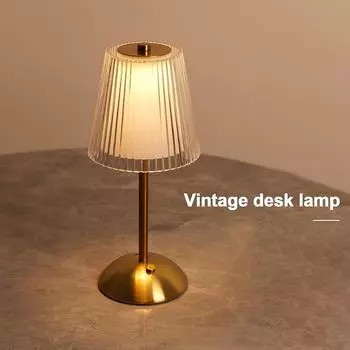 Перезаряжаемый светодиодный ночник сенсорный ночник для спальни спальня кабинет прикроватная атмосфера украшение стеклянные светодиодные настольные лампы