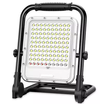 Перезаряжаемый светодиодный рабочий фонарь 300 Вт, супер 24000 мАч, большой пьедестал, уличный светодиод, 3 уровня яркости, удобный угол наклона, IP66, ночной рыболовный фонарь для рыбалки