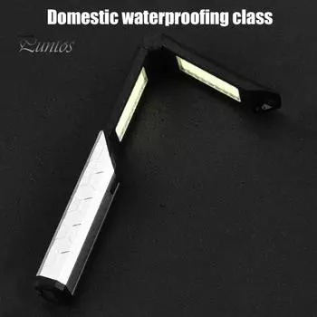 Перезаряжаемый светодиодный рабочий фонарь с высокой яркостью, сверхяркий, с большой площадью освещения, 4 режима, водонепроницаемый портативный фонарик чёрный/серебряный