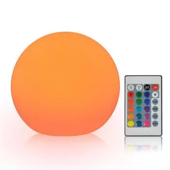Перезаряжаемый светодиодный шаровой светильник, декоративная лампа с дистанционным управлением для спальни, рождественская вечеринка на Хэллоуин