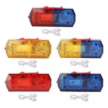 Перезаряжаемый светодиодный светильник с зажимом для плеча, 500 мАч, высокая яркость, автоматическое включение, предупредительный световой сигнал на плече для N Red Blue