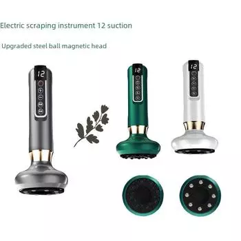 Перезаряжаемый трансграничный электрический меридиональный всасывающий и баночный массажер 6-speed plug-in A10 чёрный