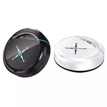 Перезаряжаемый умный автоматический робот-уборщик, подметающий пол, грязь, пыль, пылесосы чёрный