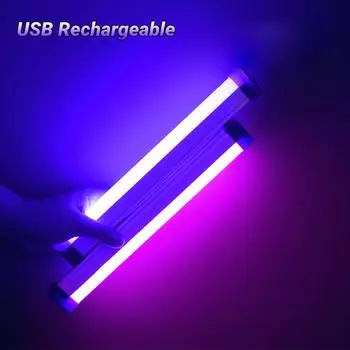 Перезаряжаемый USB цветной трубчатый светильник RGB для фотосъемки, портативный светодиодный светильник для видеосъемки, фиолетовый, синий, заполняющий свет, ночник 6-10W