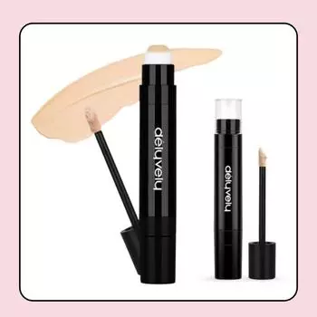 Perfect coverage of dark circles/blemishes/pores/scars/trouble with Delieverly Cover Dream Concealer (single item 1+1 3+1)