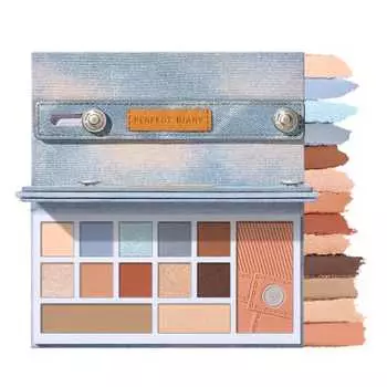PERFECT DIARY Denim Style Designer Eyes & Cheek Palette (01 Warm Orange)