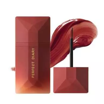 PERFECT DIARY Perfect Diary READ ME Lip Tint Velvet Matte Red Fox Yete Brevet Lipstick Long-lasting Color Red Brown Lipstick High Color Ruddy 4g #026