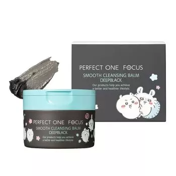 PERFECT ONE FOCUS Smooth Cleansing Balm 75 г Очищающий бальзам Deep Black Chiikawa Limited Design (Гладкий; плавный (Отдельный предмет))