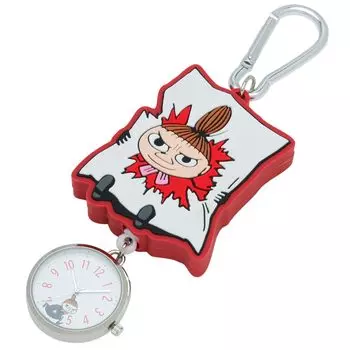 [Perfect World] Women s Pocket Watch Analog Moomin Rubber Reel KC G Red MOM019-1