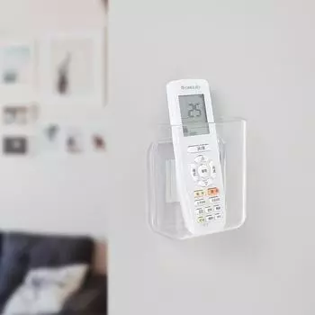 Полка для хранения на стене без перфорации Ящик для хранения мобильных телефонов на кровати в общежитии Прозрачная полка для хранения Настенный ящик для хранения small 10*5.5*12cm прозрачный