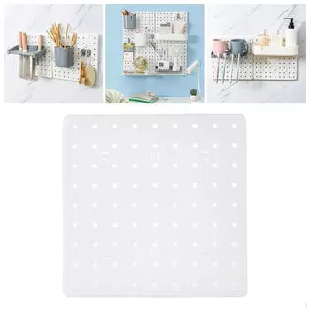 Перфорированная доска для хранения досок с отверстиями, перфорированная стеновая панель, комбинированный набор для кухни серый