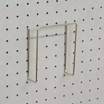 Перфорированная доска для записей P25 Pegboard Punching Перфорированная перфорированная доска Стильный плотный настенный материал для хранения [1 шт.] #Hook серебряный