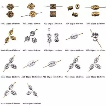 Перфорированные бусины с персонажами, компоненты для изготовления ювелирных изделий, аксессуары, декор своими руками