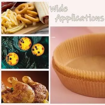 Пергаментная бумага для фритюрницы, бумага для фритюрницы/неперфорированная пергаментная бумага для фритюрницы/бамбуковые пароварки для фритюрницы, паровая корзина и многое другое 50PCS