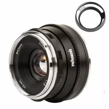 Pergear 25mm Replacement Lens for Fujifilm Camera Replacement Lens Bright Bokeh Perfect for Portrait and Landscape Fuji Camera XM2 X Compatible with