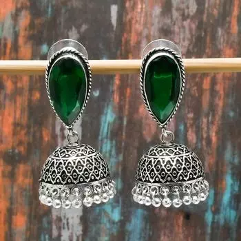 Перидот, драгоценный камень, стерлинговое серебро 925 пробы, замечательные ювелирные серьги ручной работы 1.70 inches зелёный