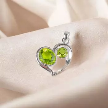 Peridot Gemstone 925 Sterling Silver Jewelry Designer Pendant Gift For Mother CP-3-4