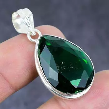 Peridot Gemstone Handmade 925 Sterling Silver Gift Jewelry Pendant 1.58 p2T01