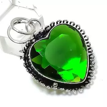 Peridot Gemstone Handmade 925 Sterling Silver Gift Jewelry Pendant 1.77 q9s44