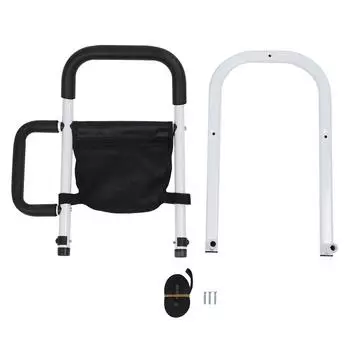 Перила для кроватей для пожилых людей, защита от падения, вспомогательные перила для кроватей с двойными поручнями и