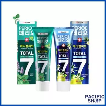[Perioe] Всего 7 Лечебная травяная зубная паста 100 г (Лаймовая трава, мята, базилик) *3 Lime Herb Mint *3
