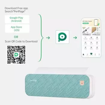 PeriPage A4 Бумажный принтер Беспроводной принтер с прямой термопереносом Мобильный мини-мобильный фотопринтер 210 мм розовый