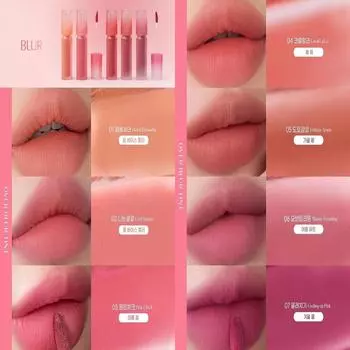 [peripera] 2024 НОВЫЙ COLOR BLUR TINT Выбор NCT NCT | 3,5 г, 7 цветов, стойкий, нелипкий оттенок для губ, матовый оттенок для губ с размытием настроения