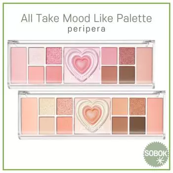 [peripera] All Take Mood Like Palette 2 цвета 01 Prestige Pink