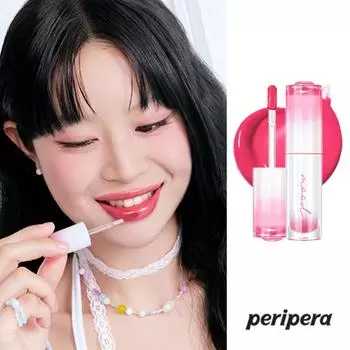 Peripera Ink Mood Glow Tint Lip & Eye Remover 30 мл, 025 Hipple Strawberry, 1 шт., 4 г