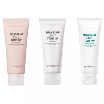 Peripera Milk Blur Тонизирующий крем 60мл (3 Типы) #Snow Peach x 1pcs