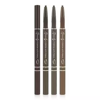 Peripera Speedy Brow Auto Pencil, No. 03 Brown, 2 pcs.
