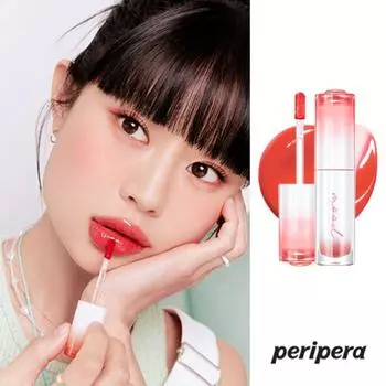 Peripera Средство для снятия макияжа с губ и век Ink Mood Glow Tint 30 мл, 024 Грейпфрутовый блеск, 1 шт., 4 г