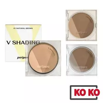 [PERIPERA] V-Shading AD 9,5 г 3 типа / Натуральный коричневый / Темно-коричневый / Серовато-холодный 001 Natural Brown