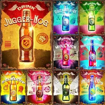 Perk-a-Cola Drink Series Metal Tin Sign Bar Club HD Poster Retro Wall Decor Mural for Kitchen Pub Vintage Iron Plate Home Plaque XL белый