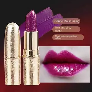 Перламутровая губная помада с антипригарным покрытием, увлажняющие водостойкие помады, розово-фиолетовый блеск для губ для женщин.