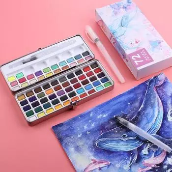 Перламутровая переливающаяся ручка высокой чистоты, безопасная, различные цвета, портативная перламутровая переливающаяся ручка для любителей акварели 90 Colors