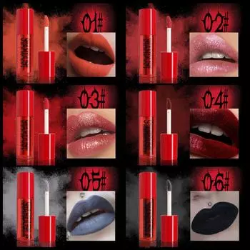 Перламутровая пудра для губ, легко наносится, дизайн «порошок в воде», глазурь для губ, блеск для губ One Size