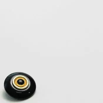 Перламутровые глаза смоляные металлические пуговицы свитер куртка пальто костюм декоративные пуговицы 1 #[Eye Pearlescent Black Oil] 18mm